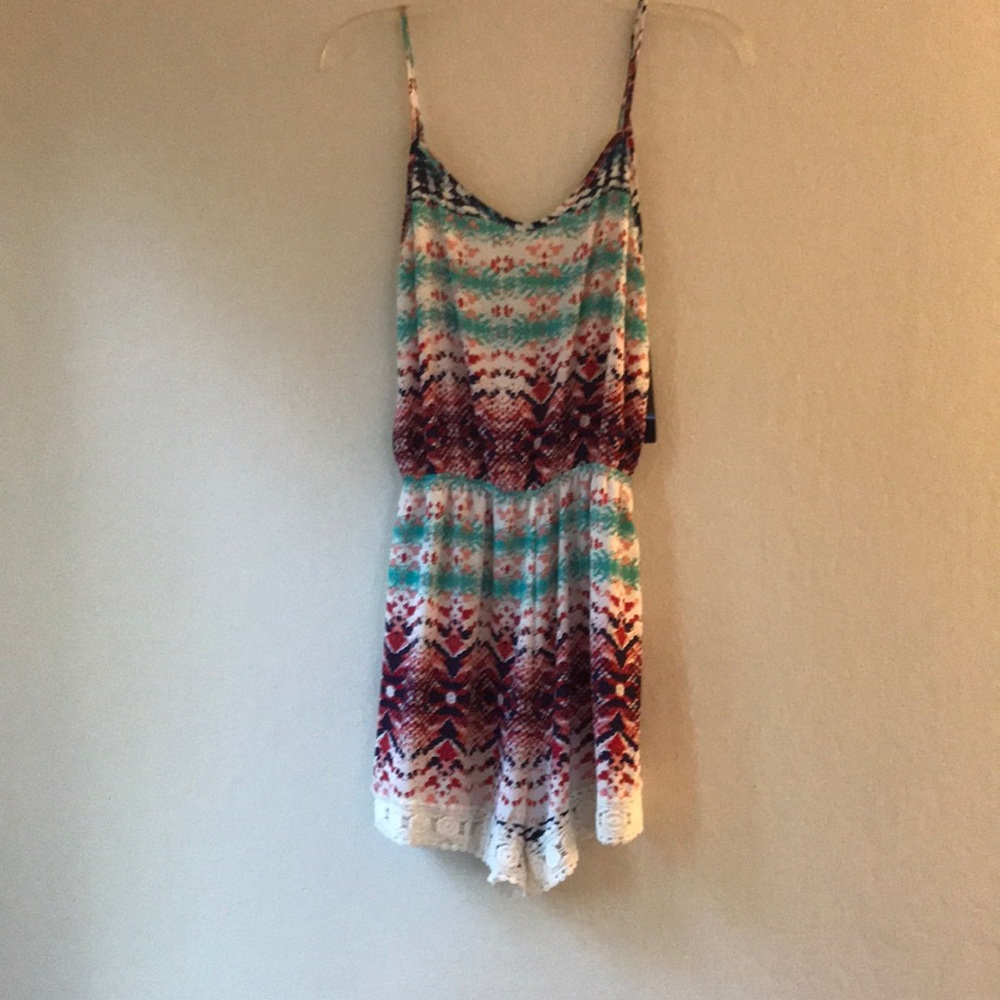 Multi colored romper (shorts)